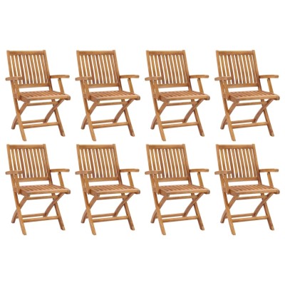 Folding garden chairs, 8...