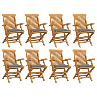 Garden chairs with gray...