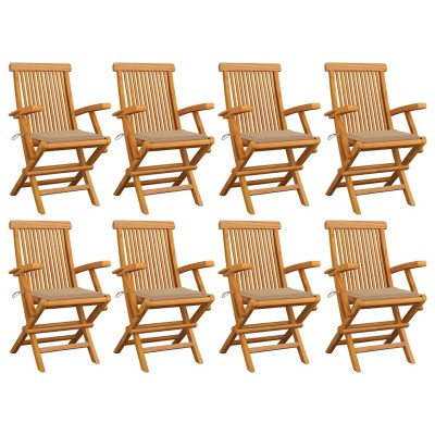 Garden chairs with beige...