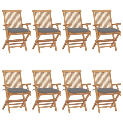 Garden chairs with gray...