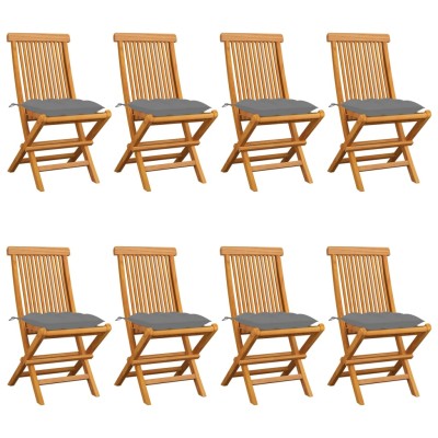Garden chairs with gray...