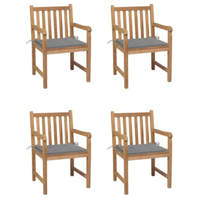 Garden chairs with gray...