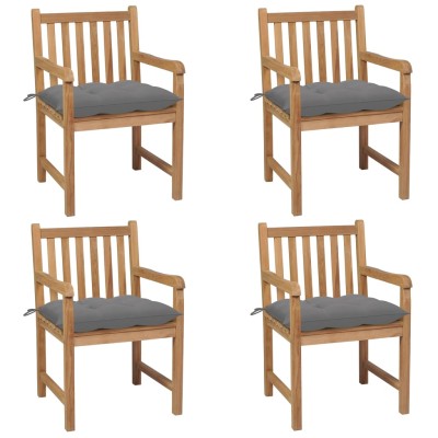 Garden chairs with gray...