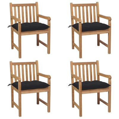 Garden chairs with black...