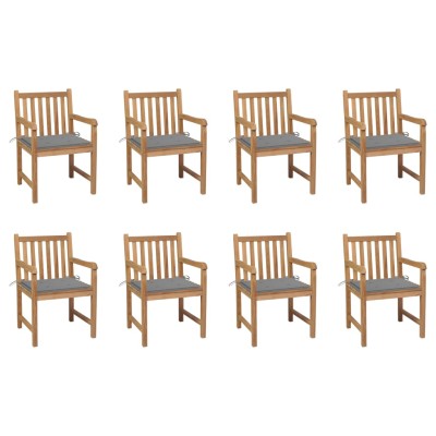 Garden chairs with gray...