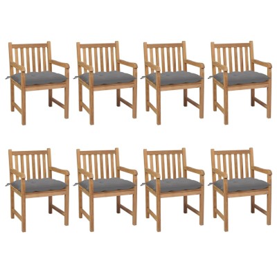 Garden chairs with gray...