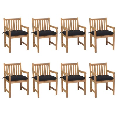Garden chairs with black...