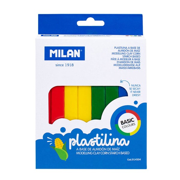 Plastiliin kangides Milan 330 g (4 Tükid, osad)