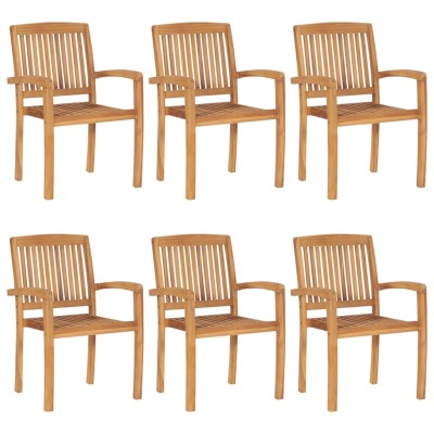 Stackable garden chairs, 6...
