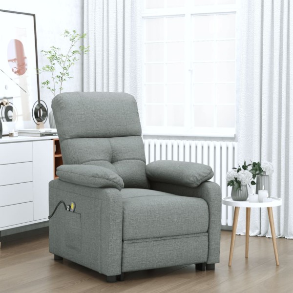 Electric massage chair, dark gray, fabric