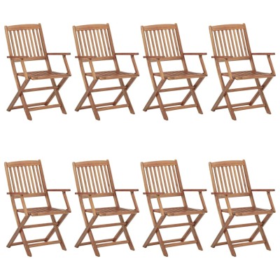 Folding outdoor chairs, 8...