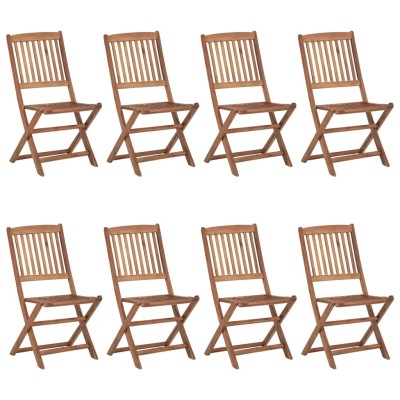 Folding outdoor chairs, 8...