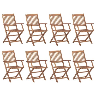 Folding outdoor chairs, 8...