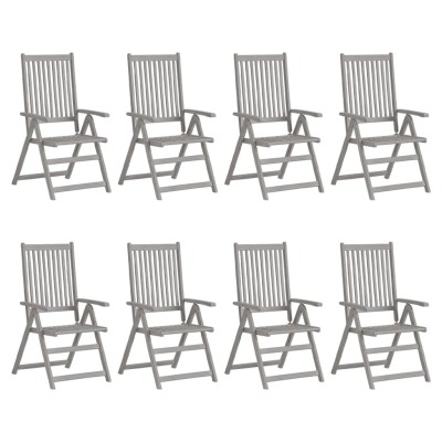 Reclining garden chairs, 8...