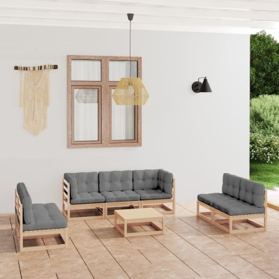 Garden set with cushions, 8...