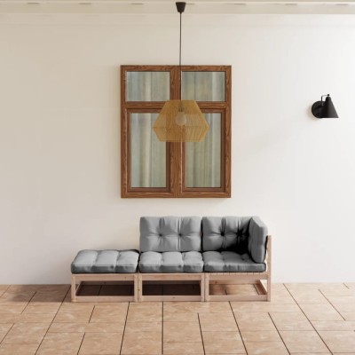 Garden set with cushions, 3...