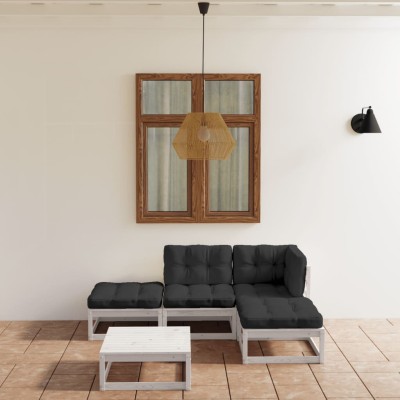 Garden set with cushions, 5...
