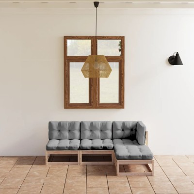 Garden set with cushions, 4...
