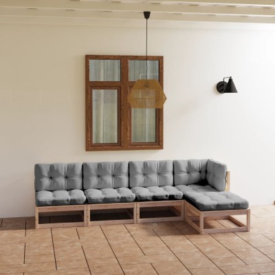Garden set with cushions, 5...