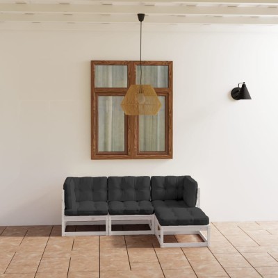 Garden set with cushions, 4...