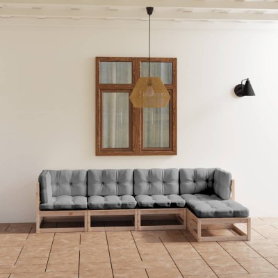 Garden set with cushions, 5...