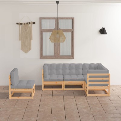 Garden set with cushions, 5...