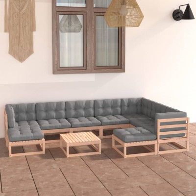 Garden set with cushions,...