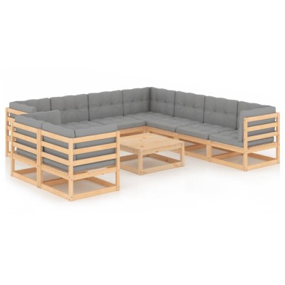 Garden set with cushions,...