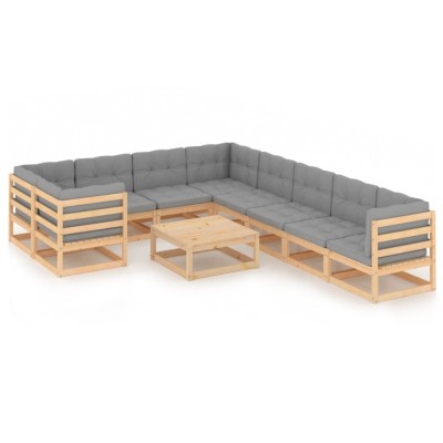 Garden set with cushions,...