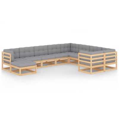 Garden set with cushions,...