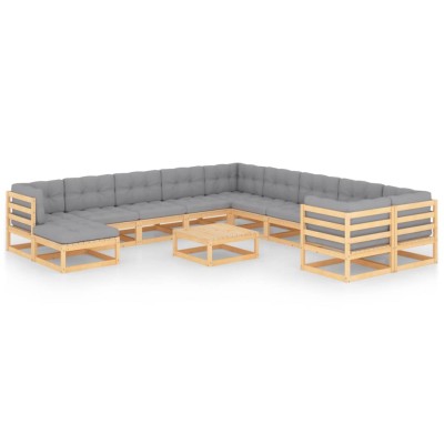 Garden set with cushions,...