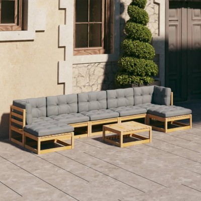 Garden set with cushions, 8...