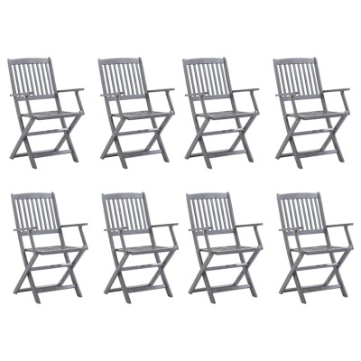 Folding outdoor chairs, 8...