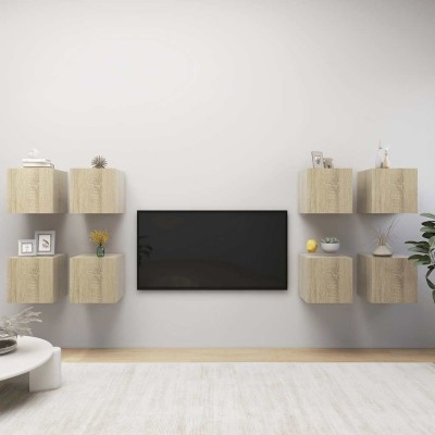 Wall TV cabinets, 8 pcs.,...