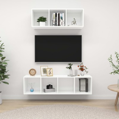 TV cabinet set, 2 parts,...