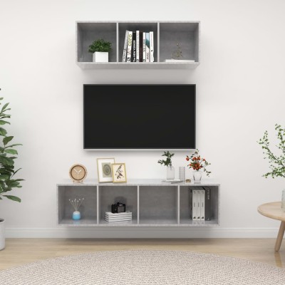 TV cabinet set, 2 parts,...