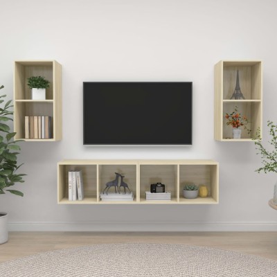 Wall TV cabinets, 4 pcs.,...