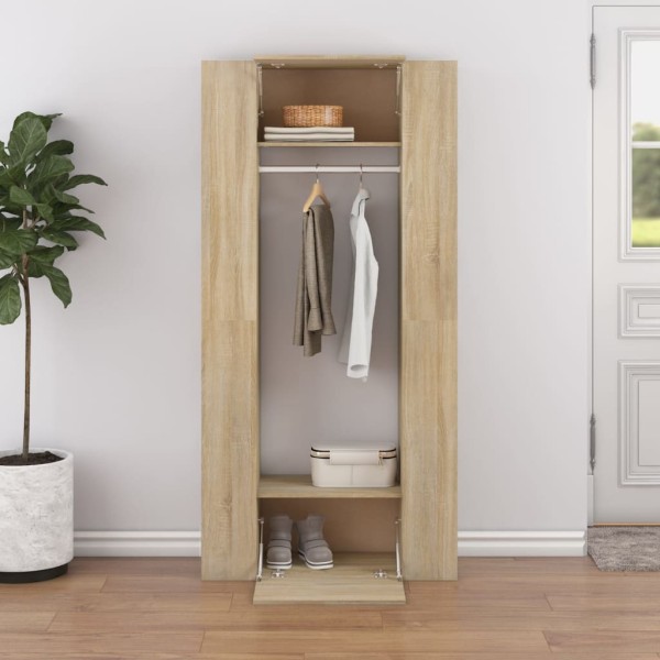 Corridor cabinets, 2 pcs., oak color, processed wood