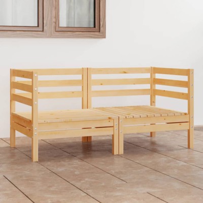 Dvivietė sodo sofa, pušies...
