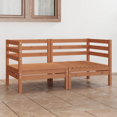Double garden sofa, honey...