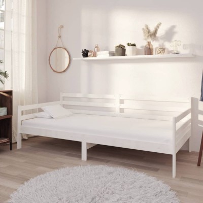 Bed with mattress, white,...