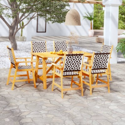 Garden dining set, 7...