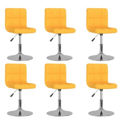 Swivel dining chairs, 6...