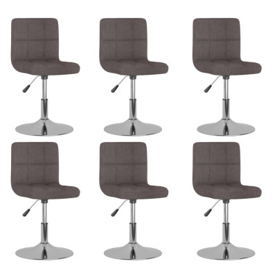 Swivel dining chairs, 6...