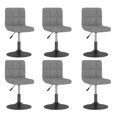 Swivel dining chairs, 6...
