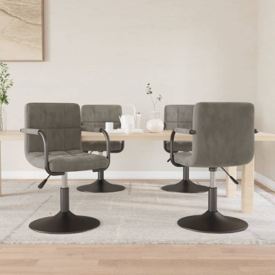 Swivel dining chairs, 4...