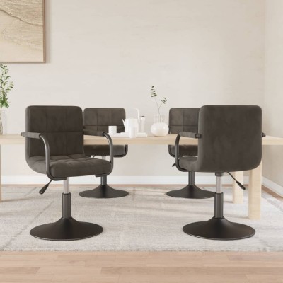 Swivel dining chairs, 4...
