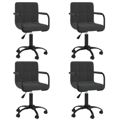 Swivel dining chairs, 4...