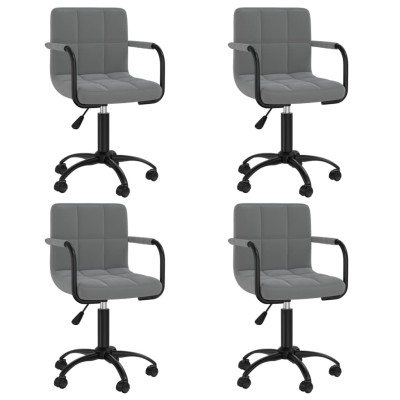 Swivel dining chairs, 4...