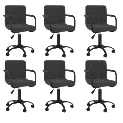 Swivel dining chairs, 6...